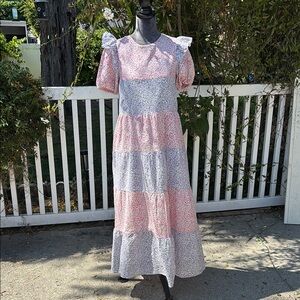 Hyacinth House Floral Tiered Maxi Dress - Size XS